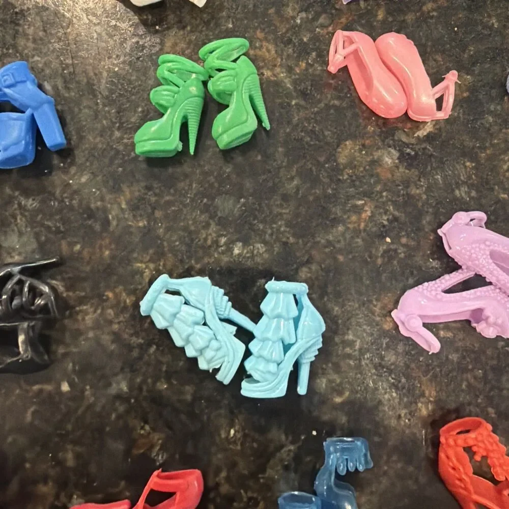 Lot of Barbie Shoes and Other Brands 26 Pairs Mixed Lot
